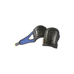 Occunomix Premium Flat Cap Gel Knee Pad, Hook and Loop, Black/Blue (561-121)