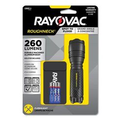 Rayovac LED Aluminum Flashlight, 3 AAA Batteries (Included), Black (RAYRN3AAABA)