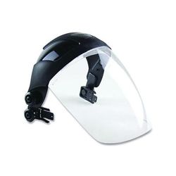 Sellstrom DP4 Series Multi-Purpose Faceshield, Window & Ratcheting Headgear, Unv Hard Hat Slot Adaptor, Clear, 9 in H x 12.125 in L (851-S32012)