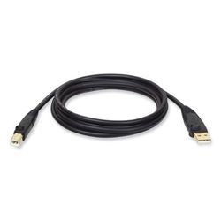 Tripp Lite USB 2.0 A/B Cable (M/M), 10 ft., Black (TRPU022010)