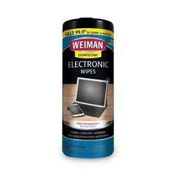 WEIMAN E-tronic Wipes, 7 x 8, White, 30/Canister, 4/Carton (WMN93ACT)