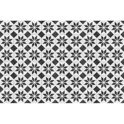 Tappeto in vinile vintage nero 196x130cm