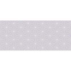 Tappeto in vinile con motivi a stella grigi 175x74cm