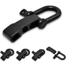 4Pcs Paracord Bracelet Buckle Metal Bow Anchor Clasp D Shackle Survival Bracelet Camping Accessories Wrist Strap U Shackles