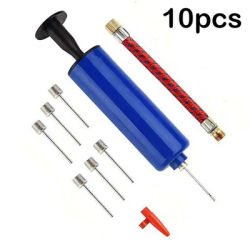 10Pcs/Set Mini Hand Air Pump Outdoor Sports Football Soccer Basketball Ball Inflator Inflating Air Hand Pump Portable Pump