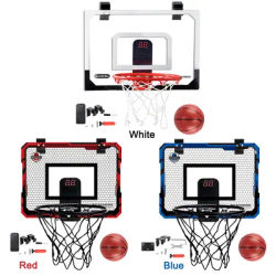 Kids Mini Basketball Hoop With Electronic Scoreboard Ball Sport Backboard Outdoor Indoor Excersise Accessory Funny Game Toys