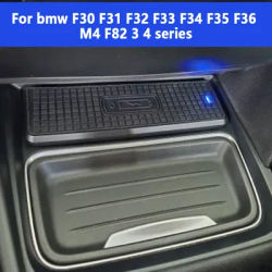 15w Wireless Fast charger For bmw 3 4 series F30 F31 F32 F33 F34 F35 F36 M4 F82 GT Charging Pad phone Holder Mount Accessories