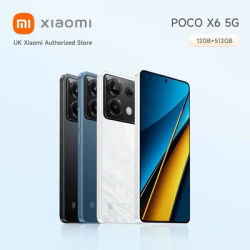 POCO X6 5G Smartphone 12+256GB, Snapdragon 7s Gen 2, 64MP triple camera, 6.67", 5100mAh, 67W turbo charging