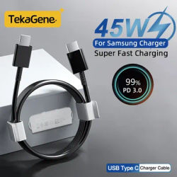 PD 3.0 45W Super Fast Charging Cable For Samsung Galaxy S20 S21 S22 S23 Ultra 10 9 Note 20 Dual USB
