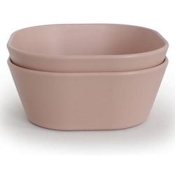 Mushie Square Dinnerware Bowls, Set of 2 - Blush