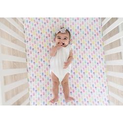 Copper Pearl Premium Fitted Crib Sheet - Summer