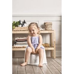 BabyBjorn Potty Chair - White/Grey