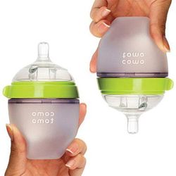 Comotomo Natural Feel Baby Bottle, 2pk - 5 oz - Green