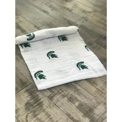 Three Little Anchors College Swaddle Blanket - Michigan State Spartans