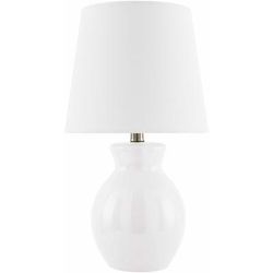 Salgareda 15"H x 8"W x 8"D Cottage White/Translucent Table Lamp - Boutique Rugs