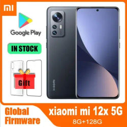 Global rom Global Version smartphone 5G Redmi Xiaomi 12X 67W Snapdragon 870 MIUI12.5 Curved screen Fingerprint used phone