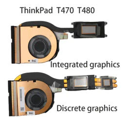 Original for Lenovo ThinkPad T470 T480 Heatsink FAN SWG Integrated / Discrete Graphics FRU:01YR202 01YR200 01ER499
