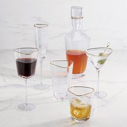 Set of 4 Giselle Drinkware Collection - Double Old Fashioned Glass - Frontgate