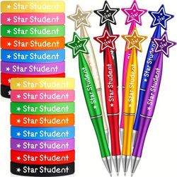 TEMU 48 Student Themed Ballpoint Pens And Wristbands Set - Medium Point, Retractable, Body Shape, Personalized Plastic Pens For School, Office, Birthday, And Graduation Gifts, 14+