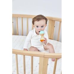 Stokke Sleepi Fitted Sheet by Pehr - Rainbow Alphabet Lines
