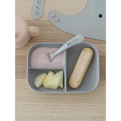 BEABA Sips & Bites 3-Piece Silicone Feeding Set - Rose