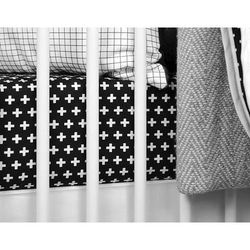 Olli + Lime Crib Sheet - Cross Black