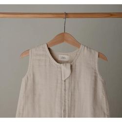 Mushie Organic Cotton Sleep Bag - Fog