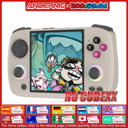 ANBERNIC RG CubeXX Handheld Game Console 3.95 Inch IPS Screen 64 Bit Linux System Supports 5G WiFi Bluetooth and TV HD Output