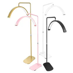 Fusitu 45W LED Video Light Half-Moon Light Ring Fill Light Floor Stand For Beauty Salons Makeup