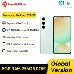 2024 New Samsung Galaxy S24 FE Exynos 2400e 6.7"120Hz AMOLED Display High-Res 50MP Camera Android14 Samsung S24 FE AI Smartphone
