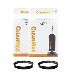 CleanMax Zoom ZM-200, ZM-700 and ZM-800 Upright Genuine Standard Paper Bags and Belt Package
