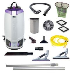 ProTeam GoFit 10, 10 quart Backpack Vacuum 107691 with ProBlade Hard Surface and Carpet Tool Kit 107532