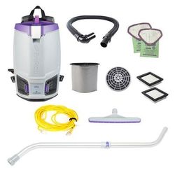 ProTeam GoFit 6, 6 quart Backpack Vacuum 107750 with Xover Tool and Telescoping Wand