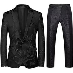 Disco Anni '80 Pantaloni Abiti Completi Blazer Disco Tinta unica Costume Per uomo Mascherata Performance Feste Club Adulti Cappotto Pantaloni