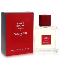Habit Rouge L'instinct For Men By Guerlain Eau De Toilette Intense Spray 1.6 Oz