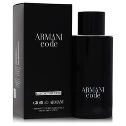 Armani Code For Men By Giorgio Armani Eau De Toilette Spray Refillable 4.2 Oz
