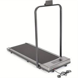 TEMU 2.5hp Foldable Under Desk Treadmill With Silent Motor & Shock Absorption - 260 Lbs Weight Capacity, Space-saving Home , & Rubber Running Belt For Walking, Jogging, Running (black)