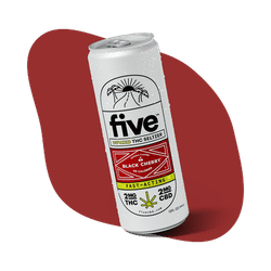 black cherry 6-pack fast-acting 2mg thc seltzers