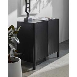 Portofino 32"H x 36"W x 16"D Black/Dark Red Cabinet - Boutique Rugs