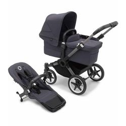 Bugaboo Donkey 5 Mono Complete Single-to-Double Stroller - Graphite / Stormy Blue / Stormy Blue