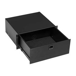 Middle Atlantic D4 4-Space Rack Drawer - Black Brushed - [Site discount] D4
