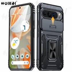 Case For Google Pixel 9A 9 Pro XL 8 Pro Pixel 7 Pro Slide Lens Protective Full Rugged Military Grade Kickstand Shockproof Cover