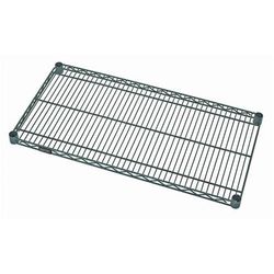 Quantum Food Service 1442P Epoxy Coated Wire Shelf - 42"W x 14"D, Green