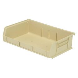 Quantum Food Service QUS236 IV Stack & Hang Shelf Bin - 11" x 7 3/8", Ivory, Beige