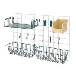 Quantum Food Service SG-A2IV Store Grid Accessory Pack w/ Ivory Bin - Green