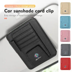 Auto Visiera Parasole Organizzatore Multi-Tasco Carta Occhiali Portaoggetti per Alfa Romeo AlfaRomeo Giulietta 159 Giulia 147 Mito 156
