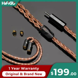 Effect Audio Signature Series II Ares S II 8 Wire Earphone Cable 2Pin 0.78 ConX Interchangeable Connector Professional IEM Cable