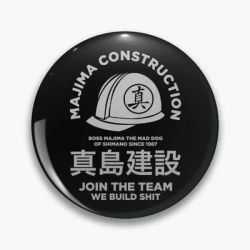 the majima construction team Pin Buttons Brooches Jewelry Accessory Customize Brooch Fashion Lapel Badges