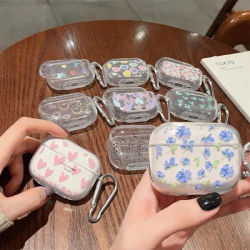 Housse de protection pour écouteurs sans fil Apple AirPods Pro 2ème paillettes scintillantes, étui de protection pour Airpods 1 2 3 4, boîte de chargement