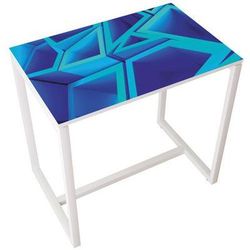 table réunion haute 4 pers. plt triangle- manutan expert